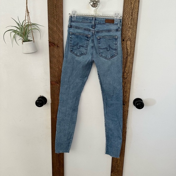AG Adriano Goldschmied Farrah Skinny Ankle Denim Jeans Raw Hem 23R Women’s 
euc - Picture 6 of 10